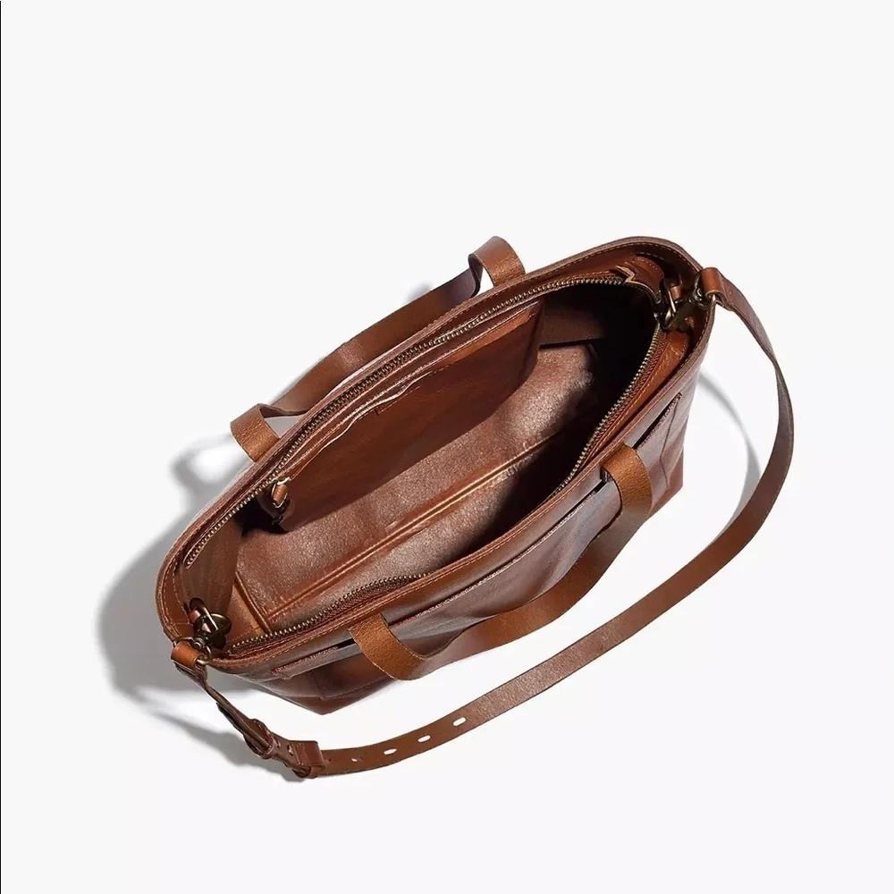 NEW Madewell The Zip-Top Medium Transport Tote AE189 MONOGRAM LBH - Picture 2 of 6